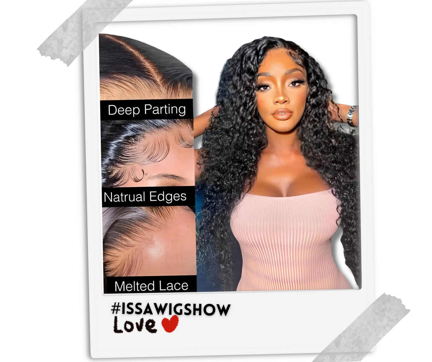 13x4 Lace Front deep curly Wear And Go 200 Density Jerry Curly