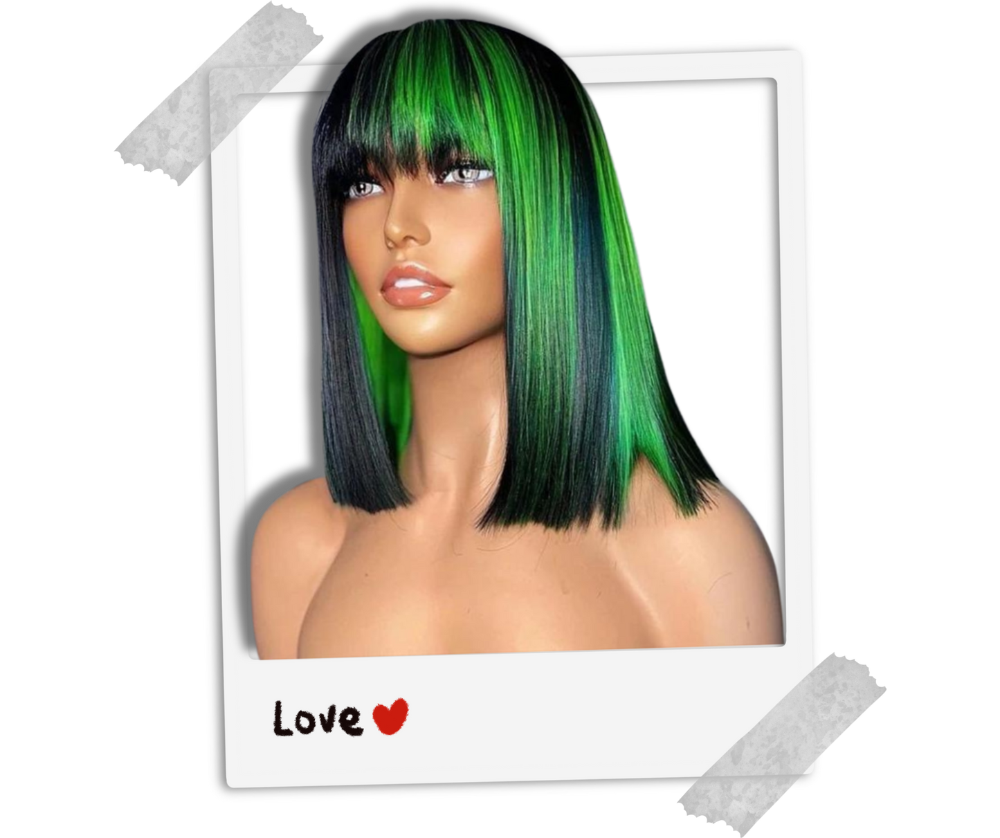 Sunset Chic: Short Ombre Brazilian 13x6 Lace Front Bob Wig