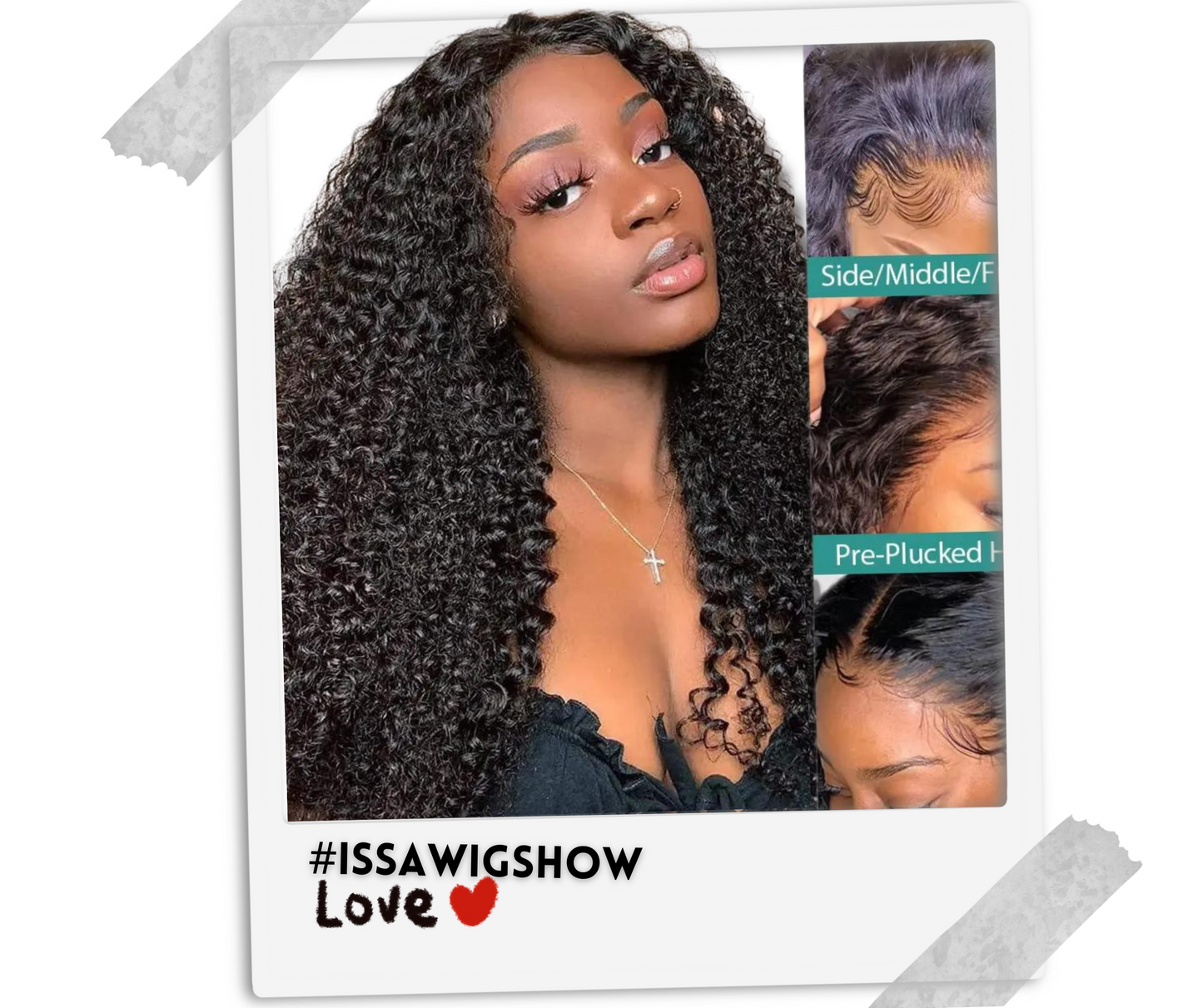 13x4 lace frontal Wear And Go 200 Density Kinky curly