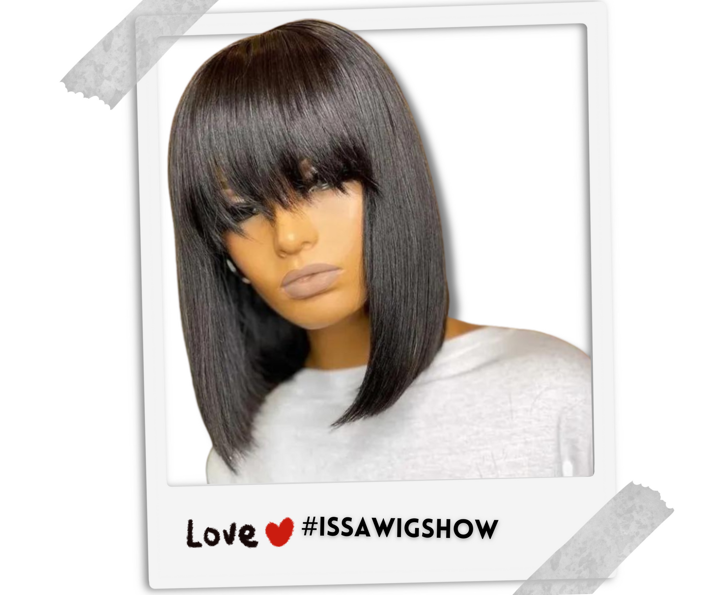 Sleek Simplicity: Remy Straight Bob Non-Lace Wig